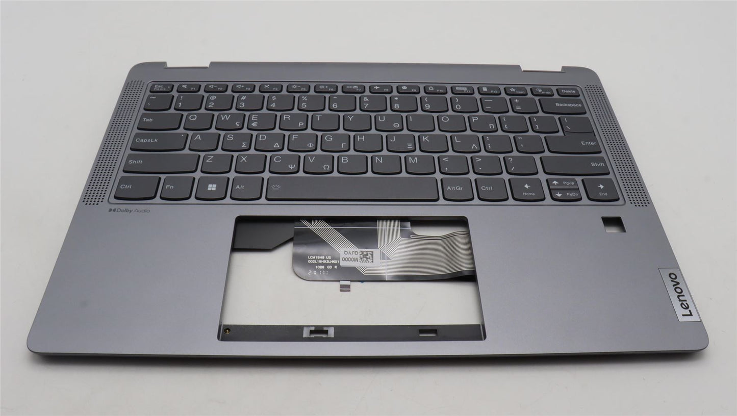 Lenovo IdeaPad 5 14ABR8 Keyboard Palmrest Top Cover Greek Arctic Grey 5CB1K20802