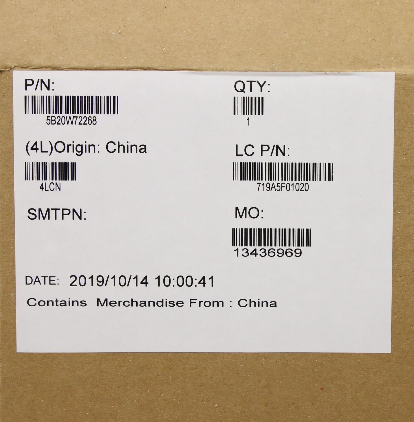 Lenovo 5B21C21455 BDPLANAR WIN,i7-8565,16G,AC,DTPM,CN