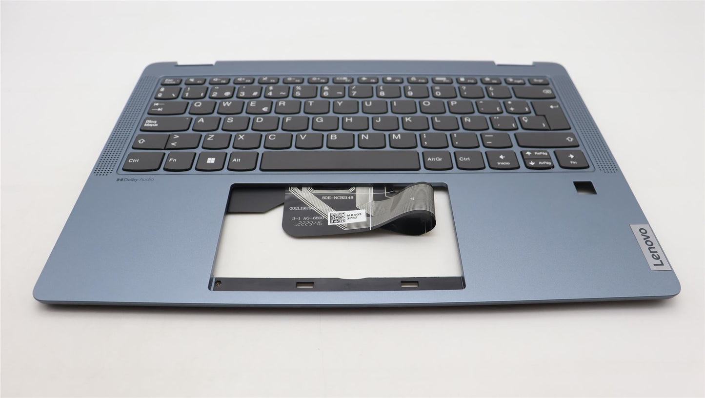 Lenovo IdeaPad 5 14ABR8 Keyboard Palmrest Top Cover Spanish Grey 5CB1K26578