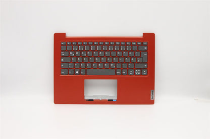 Lenovo IdeaPad 1-14AST-05 Keyboard Palmrest Top Cover German Red 5CB0W43975