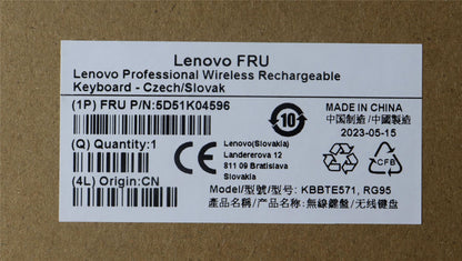 Lenovo Slim KB II-Czech/Slovak 5D51K04596