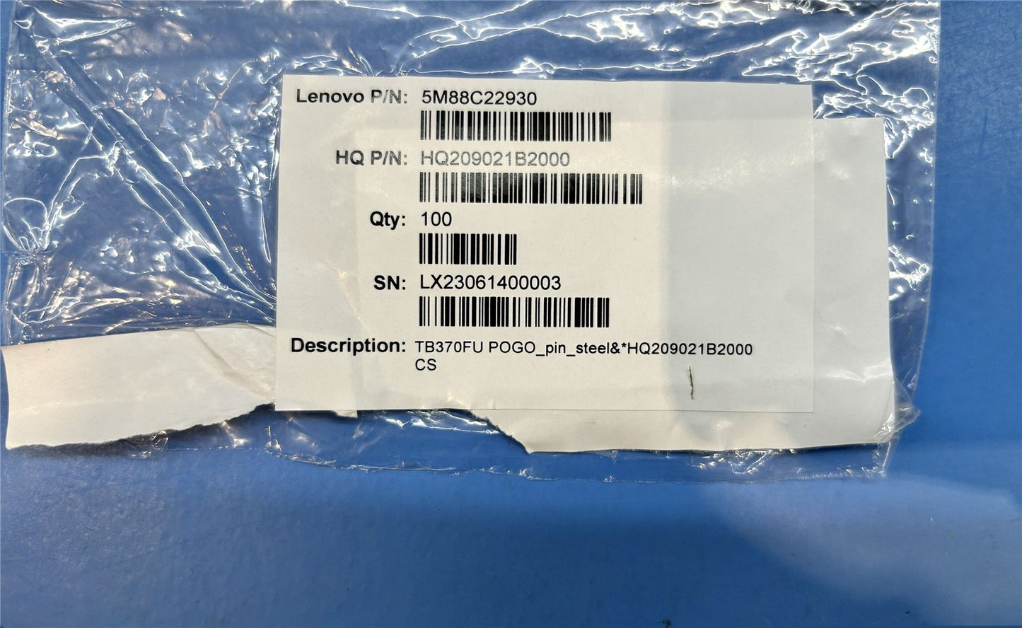 Lenovo TB370FU POGO_pin_steel&*HQ209021B2000 CS 5M88C22930