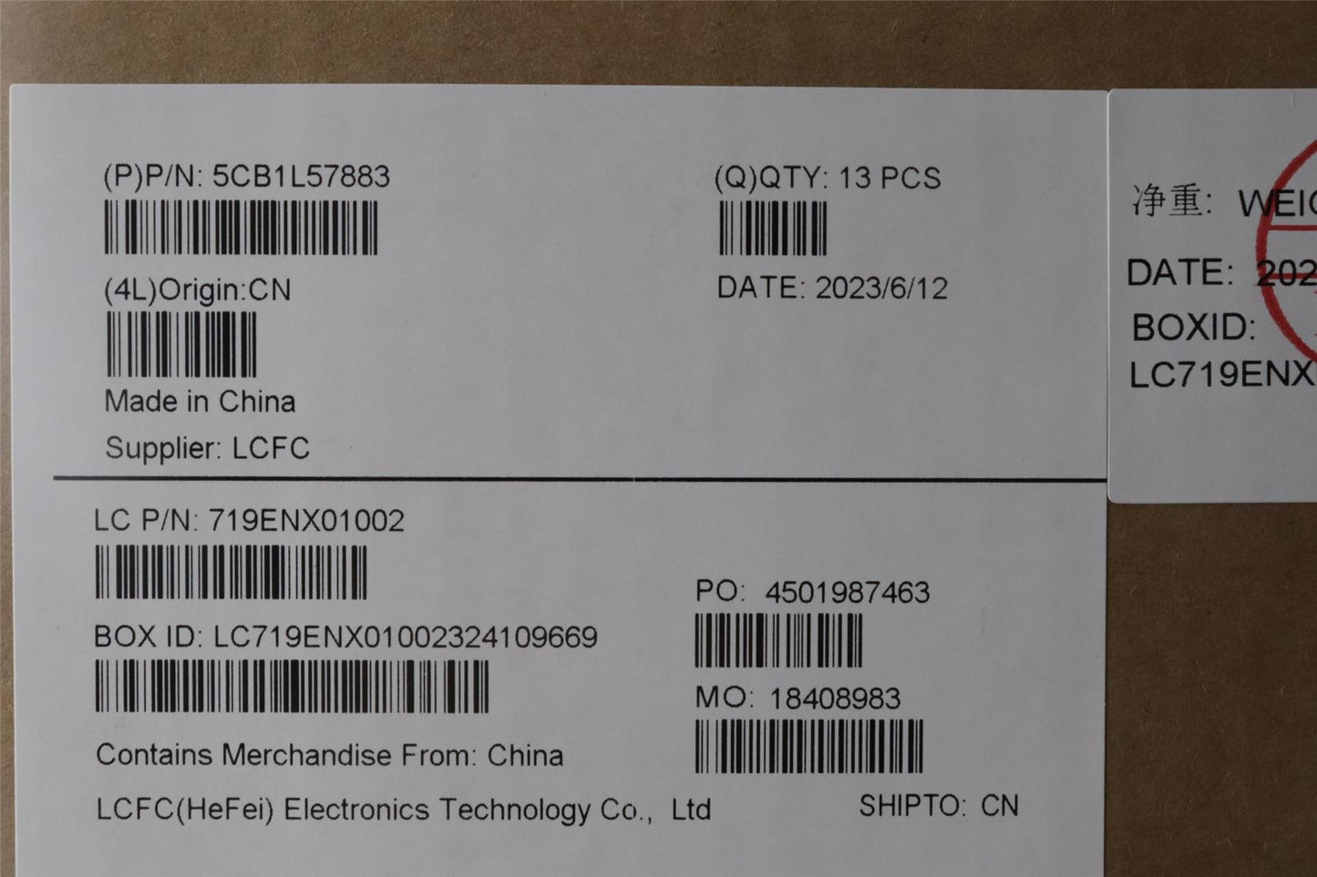 Lenovo KP6B0_A_COVER_FHD_UHD_ASSY 5CB1L57883