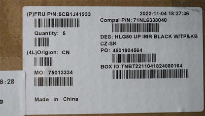 Lenovo IdeaPad 3 15ARH7 Palmrest Cover Touchpad Keyboard Black 5CB1J41933