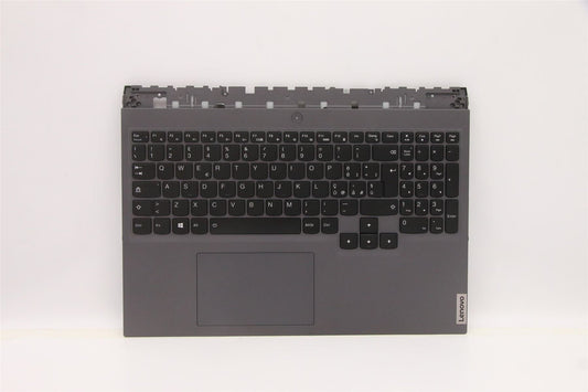 Lenovo Legion 5 16ITH6 Palmrest Cover Touchpad Keyboard Italian Grey 5CB1D10487