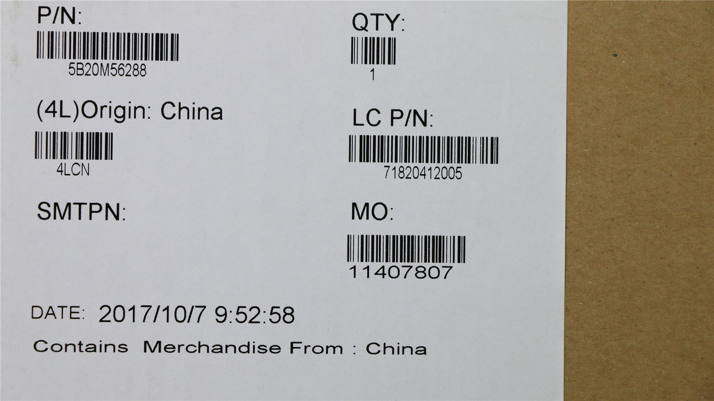 Lenovo 5B20M56288 MBL80V2 I57200UUMAD4G W/RTC NOK