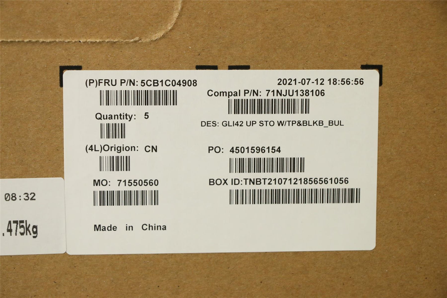 Lenovo Pro 5 Pro-14ITL6 5 Pro-14ACN6 Clavier Palmrest Top Cover Or 5CB1C04908