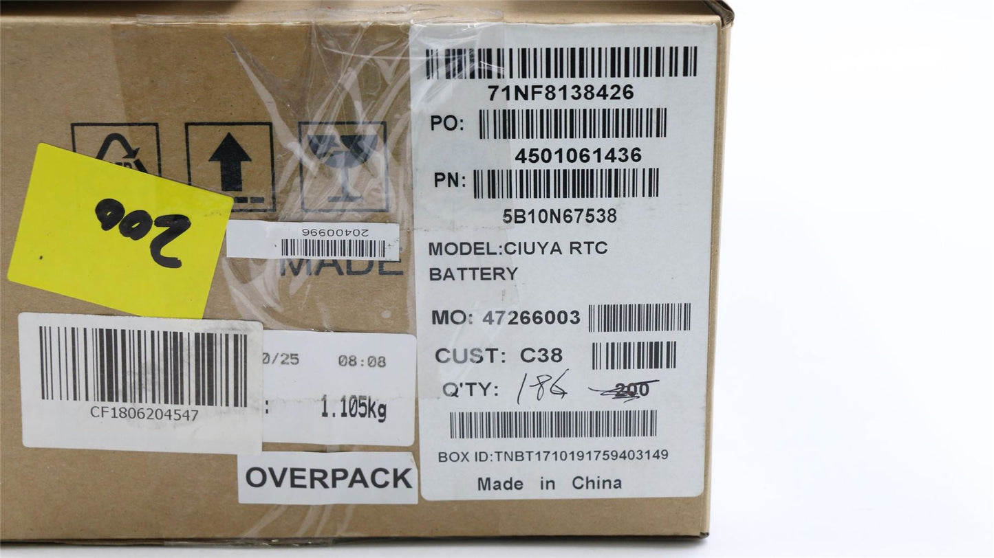 Lenovo RTC Battery C 80X8 5B10N67538
