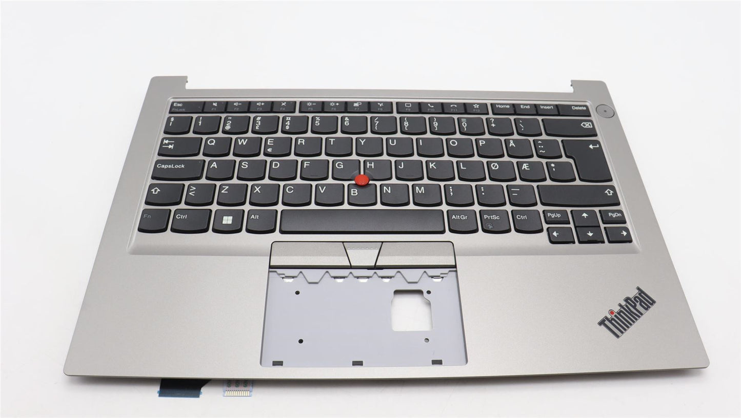 Lenovo ThinkPad E14 Gen 4 Keyboard Palmrest Top Cover Nordic Silver 5M11F25358