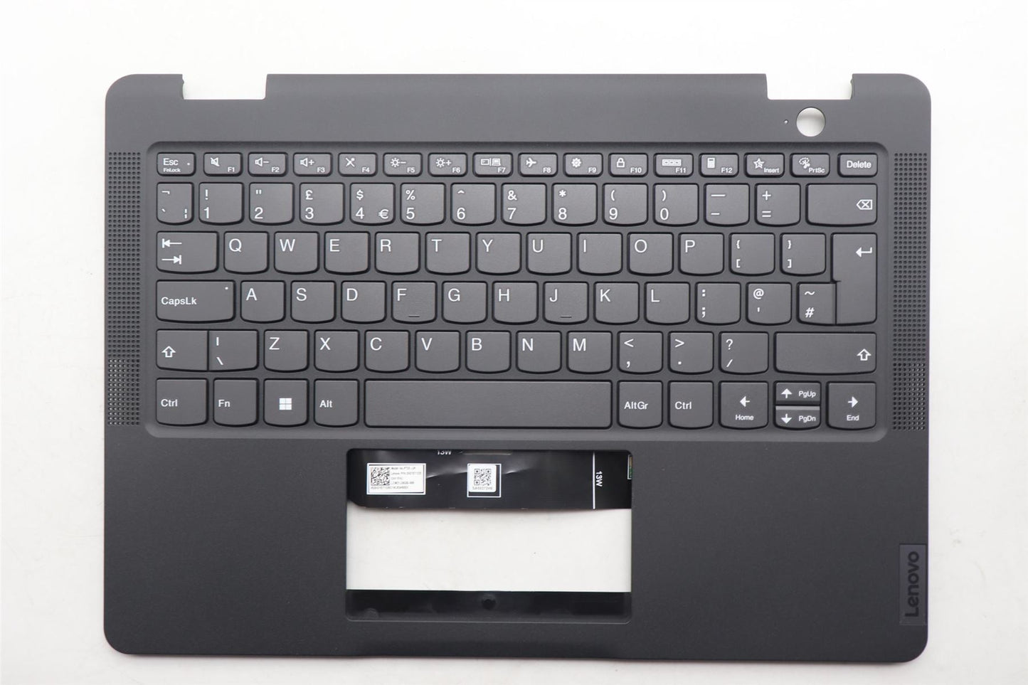 Lenovo 13w Gen 2 Keyboard Palmrest Top Cover UK Grey 5M11F26478