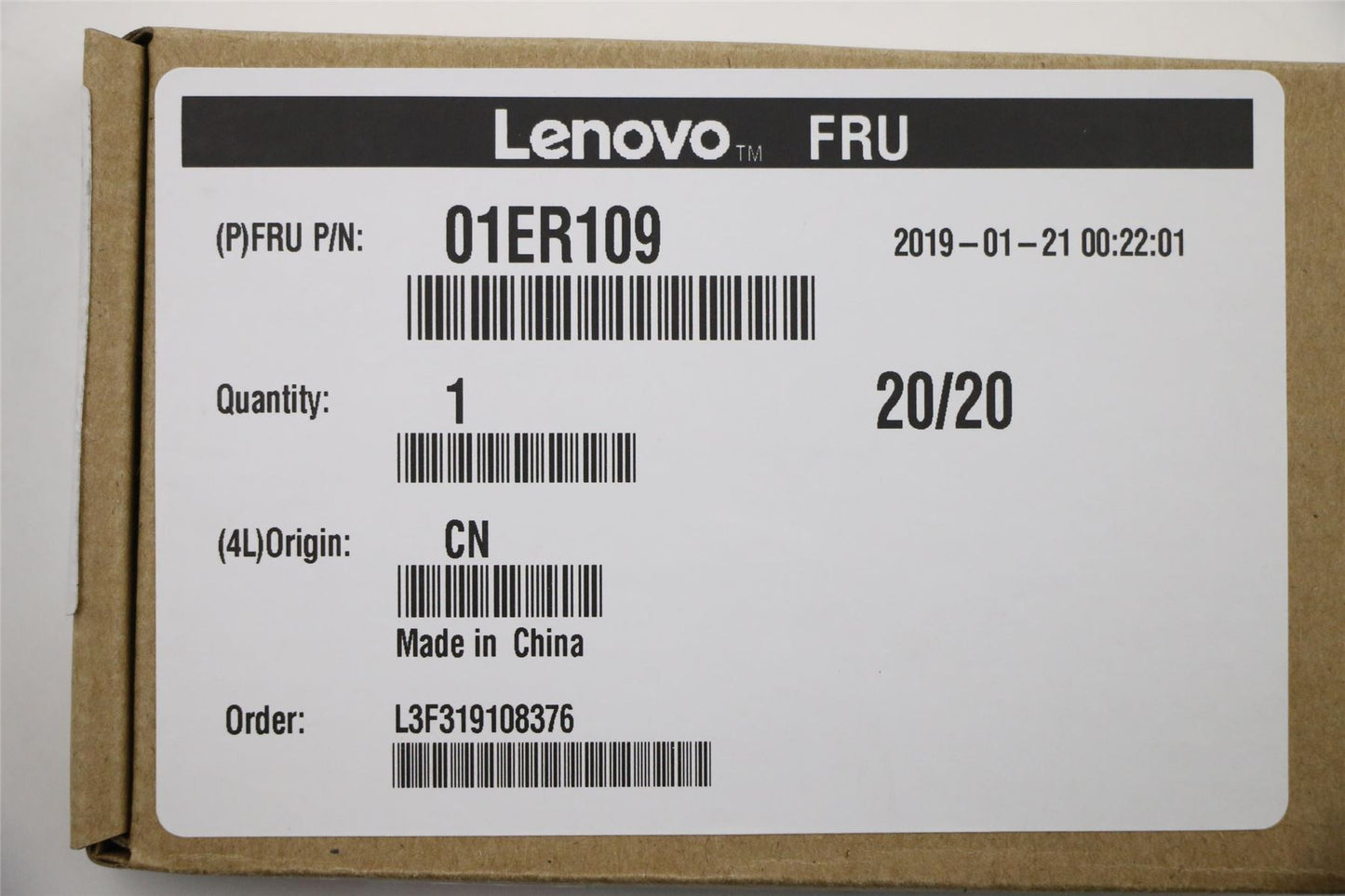 Lenovo 01ER109 MECHANICAL Dummy Smartcard,Silver