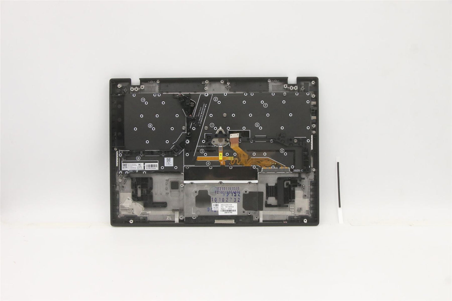 Lenovo ThinkPad X1 Gen 1 Keyboard Palmrest Top Cover Norwegian Black 5M11B38404