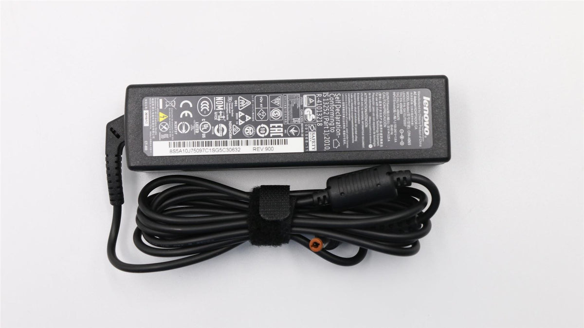 Lenovo AC_ADAPTOR Circular 3P BIS Black 65W Circular(Lenovo) 3 Pin AC Charger Adapter 5A10J75097
