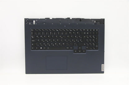 Lenovo 5 17ACH6 Palmrest Cover Touchpad Keyboard Hungarian Abyss Blue 5CB1D01922