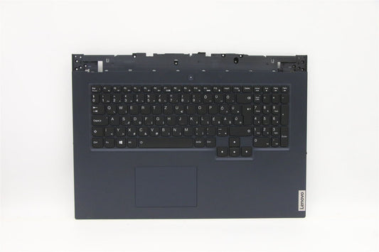 Lenovo 5 17ACH6 Palmrest Cover Touchpad Keyboard Hungarian Abyss Blue 5CB1D01922