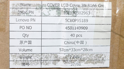 Lenovo Yoga 330-11IGM LCD Cover Rear Back Housing Grey 5CB0P95189