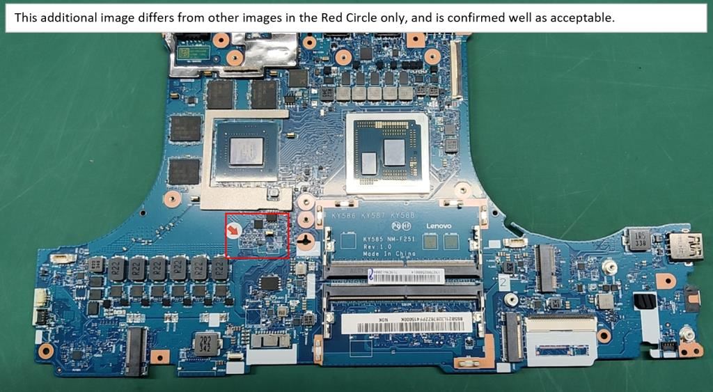Lenovo Legion 5 16ARX8 Motherboard Mainboard DIS AMDR77745HX 5B21L32676