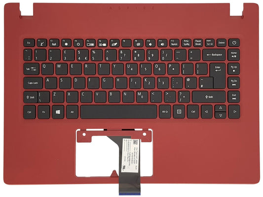 Acer Aspire A114-32 A314-21 A314-32 Palmrest Cover Keyboard UK Red 6B.GW7N7.029