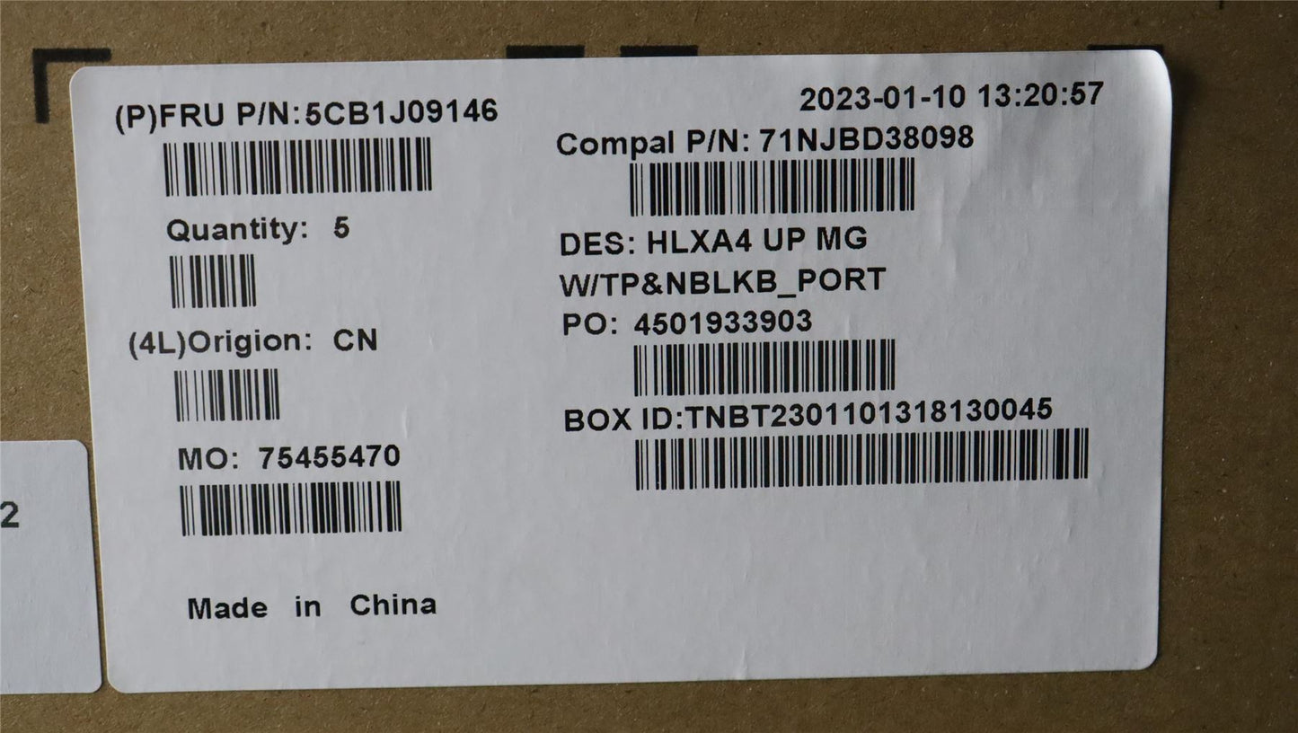 Lenovo ThinkBook 14 G4 IAP Palmrest Cover Touchpad Keyboard Silver 5CB1J09146