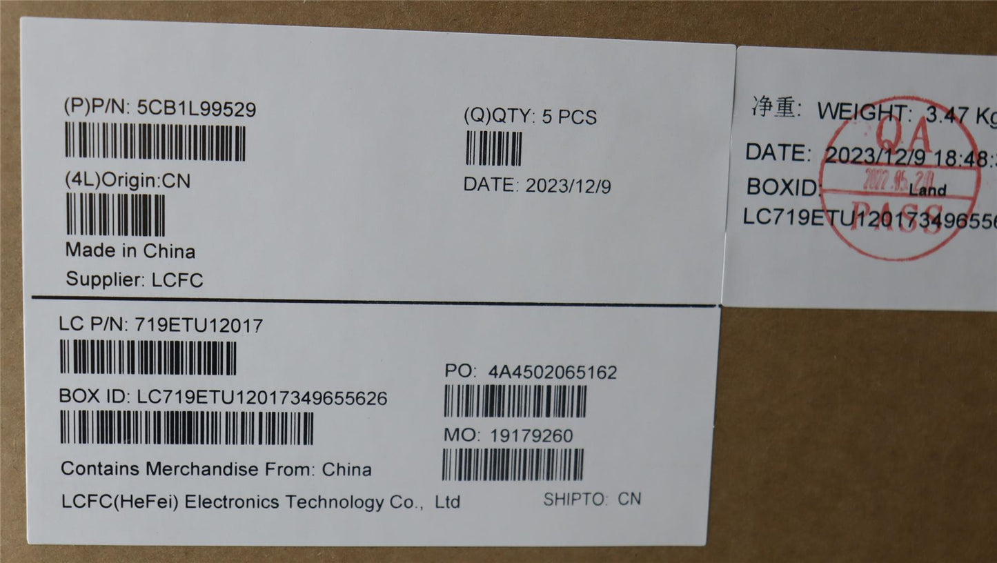 Lenovo COVER Upper Case ASM_SPA L 83ERAG BL 5CB1L99529