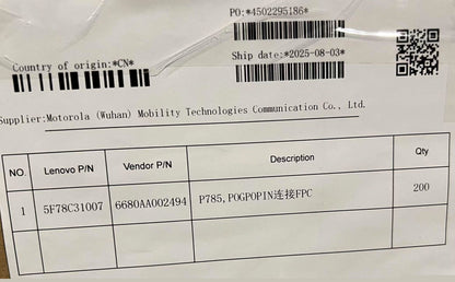 Lenovo TB361FU PG PIN_GR&*6680AA002494 CS Board 5F78C31007