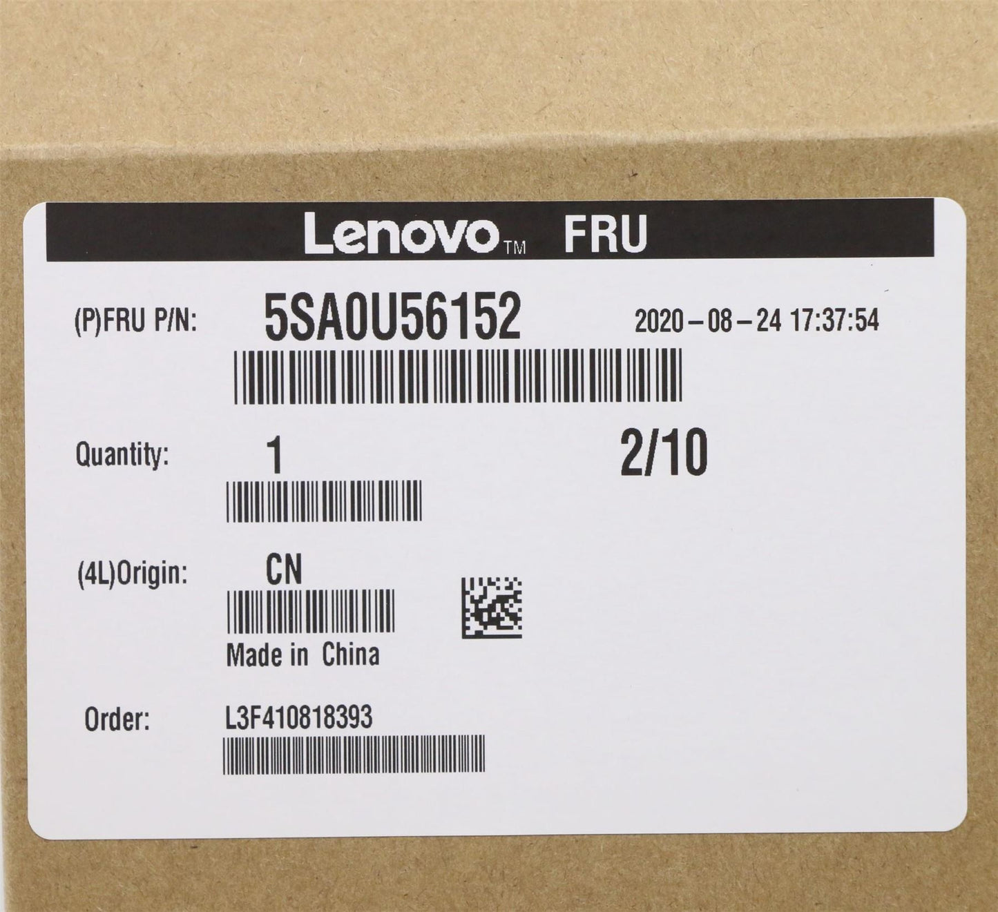 Lenovo 5SA0U56152 SP Intel i5-10400T 2.0GHz/6C/12M 35W