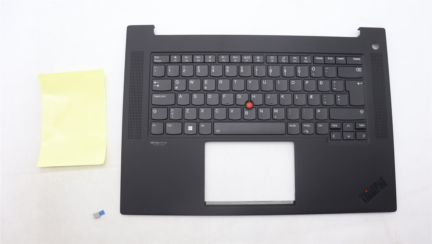 Lenovo ThinkPad P1 Gen 6 Keyboard Palmrest Top Cover Icelandic Black 5M11L89046