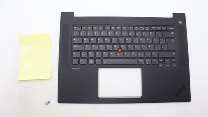 Lenovo ThinkPad P1 Gen 6 Keyboard Palmrest Top Cover Icelandic Black 5M11L89046