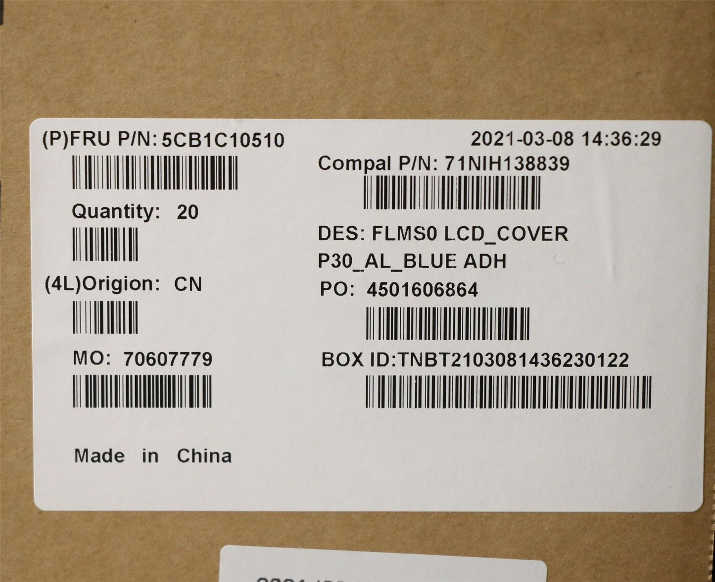 Lenovo IdeaPad 5-14ARE05 5-14IIL05 LCD Cover Rear Back Housing Black 5CB0Y88626