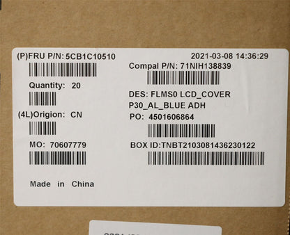 Lenovo IdeaPad 5-14ARE05 5-14IIL05 LCD Cover Rear Back Housing Black 5CB0Y88626