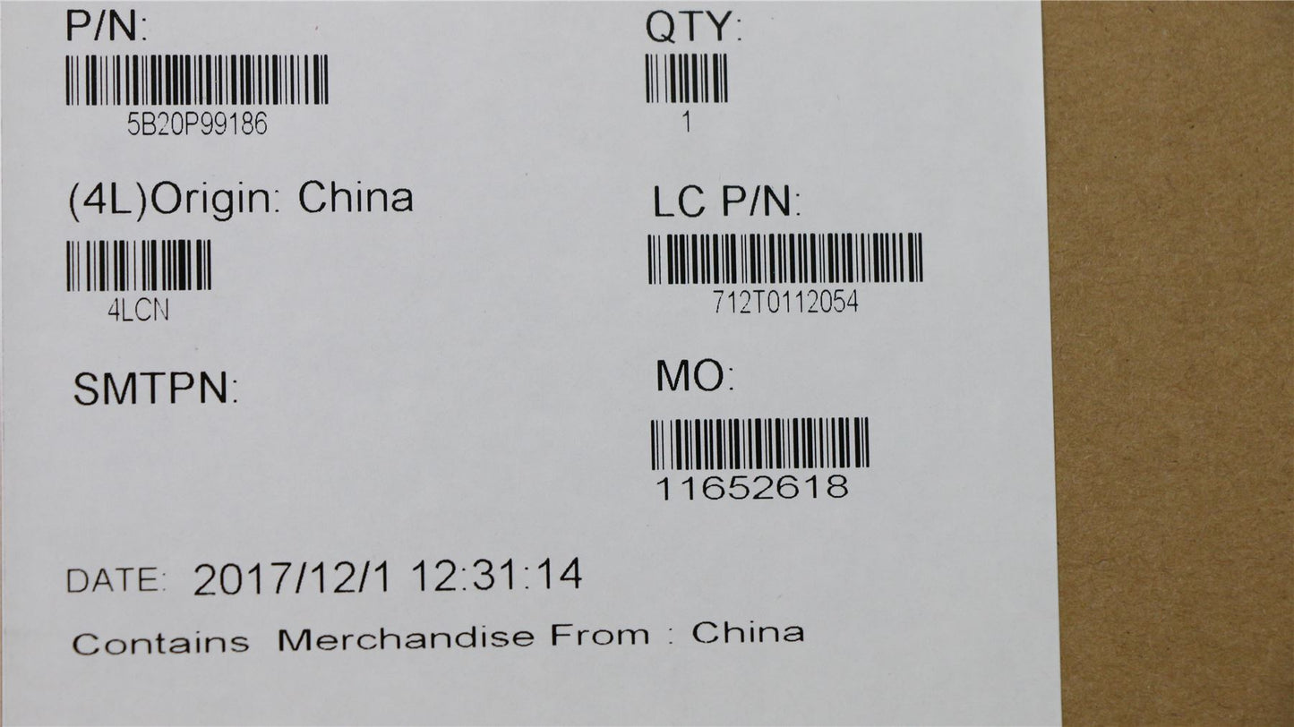 Lenovo 5B20P99186 MBL81BJI78550UUMAD4GNOK