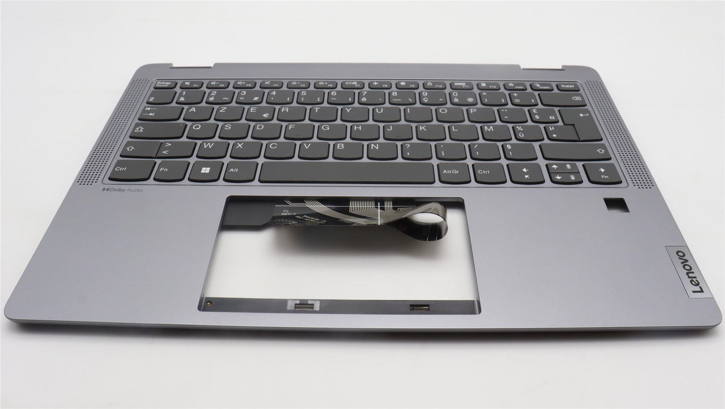 Lenovo IdeaPad 5 14ABR8 Keyboard Palmrest Top Cover French Artic Grey 5CB1K20828