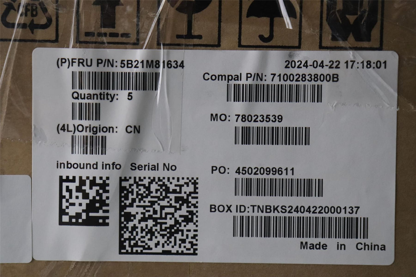 Lenovo MBC83FV WIN CORE5 120U 16G O RM 5B21M81634