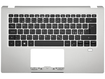 Acer Swift SF114-34 Palmrest Cover Keyboard Nordic Silver 6B.A79N8.023