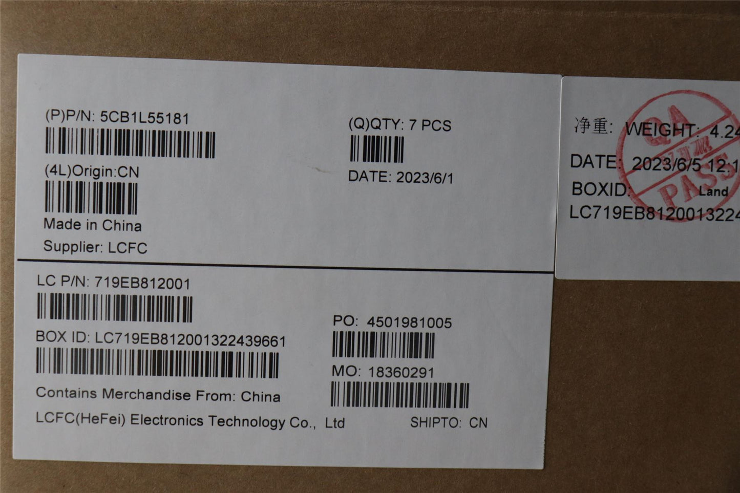 Lenovo LCD Cover L83BY TT 5CB1L55181