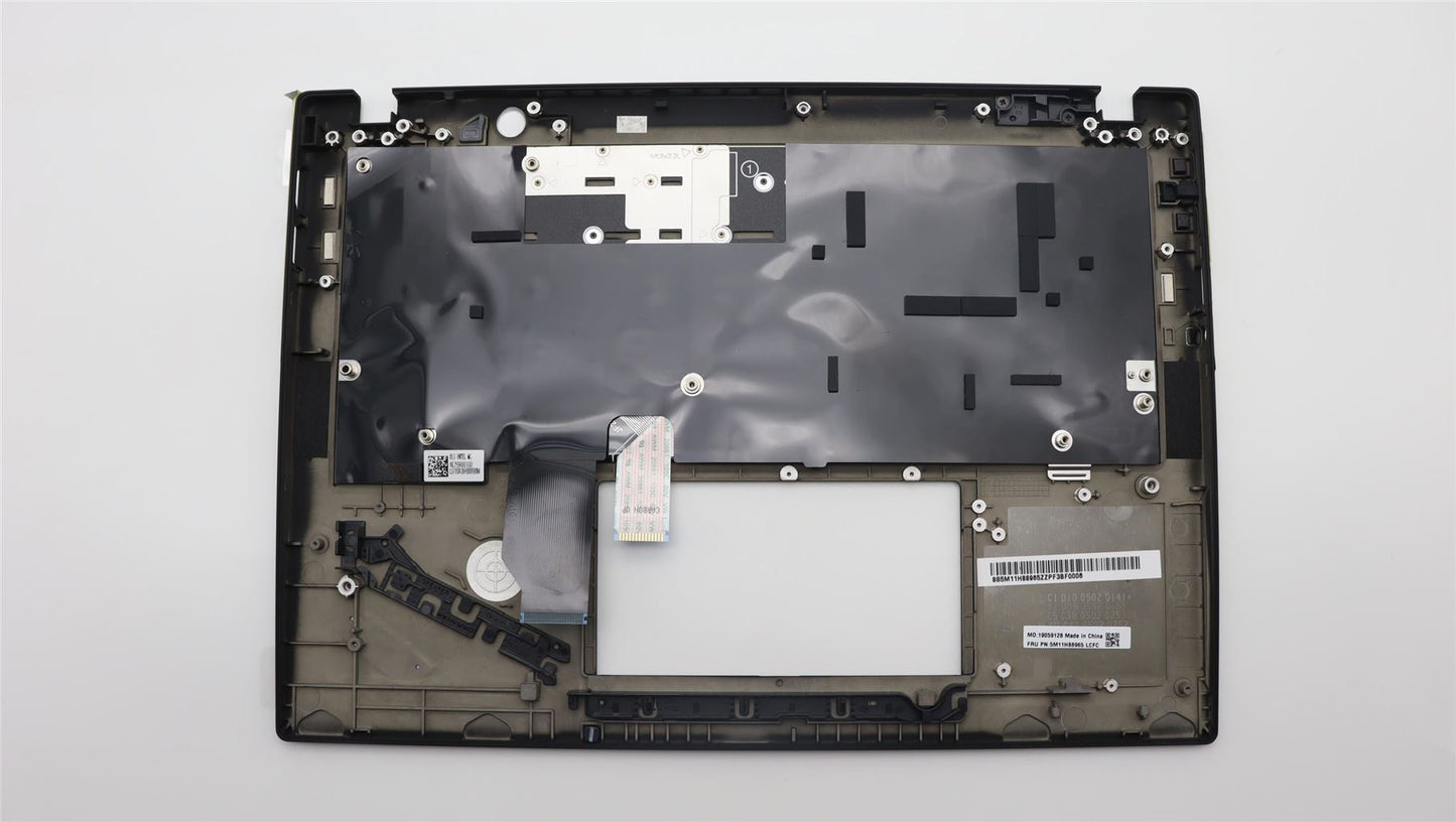 Lenovo ThinkPad X13 Gen 4 Keyboard Palmrest Top Cover Belgian Black 5M11H88965