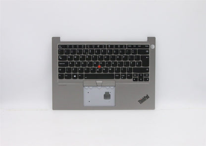 Lenovo ThinkPad E14 Keyboard Palmrest Top Cover UK Europe Grey 5M10W64432