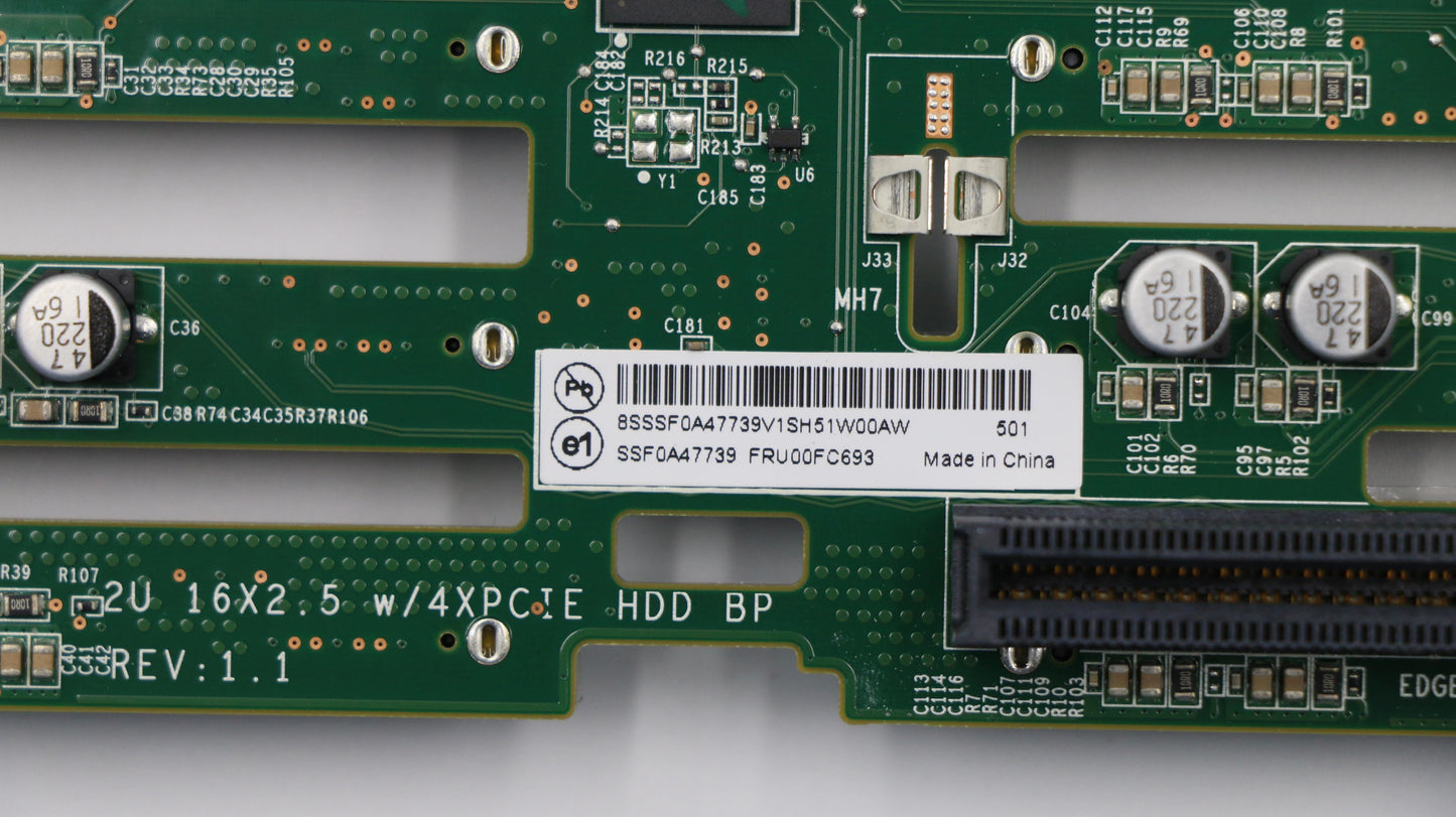 Lenovo 16*2.5 BP for Rafale(any) Board 00FC693