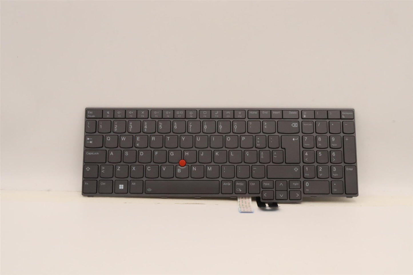 Lenovo ThinkPad P16 2 P16 1 Keyboard Portuguese Grey Backlit 5N21F39338