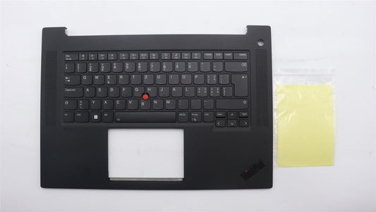 Lenovo ThinkPad P1 Gen 6 Keyboard Palmrest Top Cover Swiss Black 5M11L89059