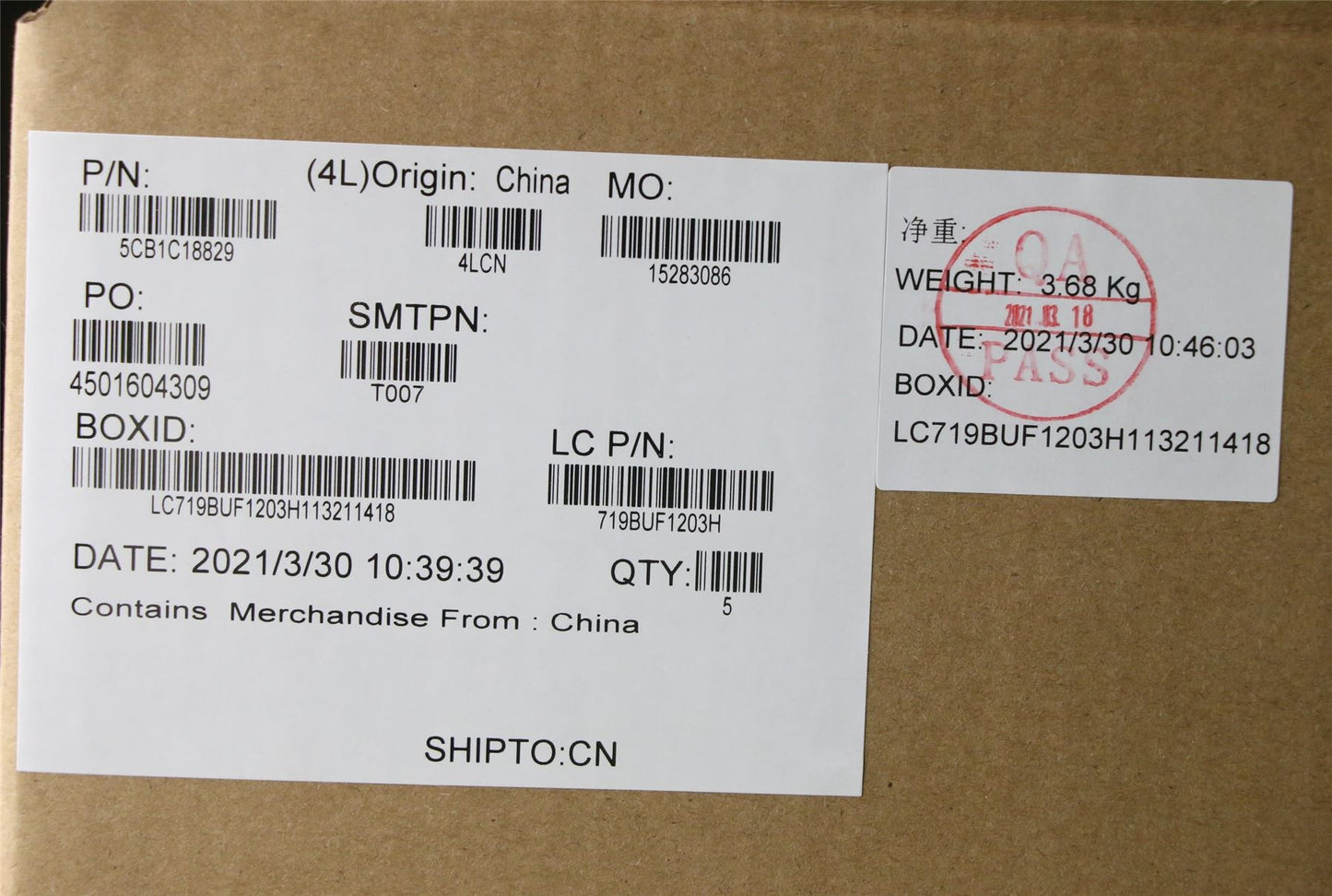 Lenovo Upper Case ASM_FRA L82KD BK TEX 5CB1C18829