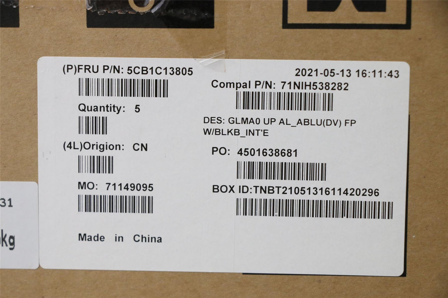 Lenovo IdeaPad 5 14ALC05 Palmrest Cover Touchpad Keyboard US Euro 5CB1C13805