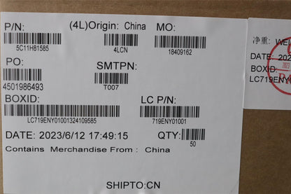 Lenovo KP620_NTS_IR_HPD_CAMERA_CABLE 5C11H81585