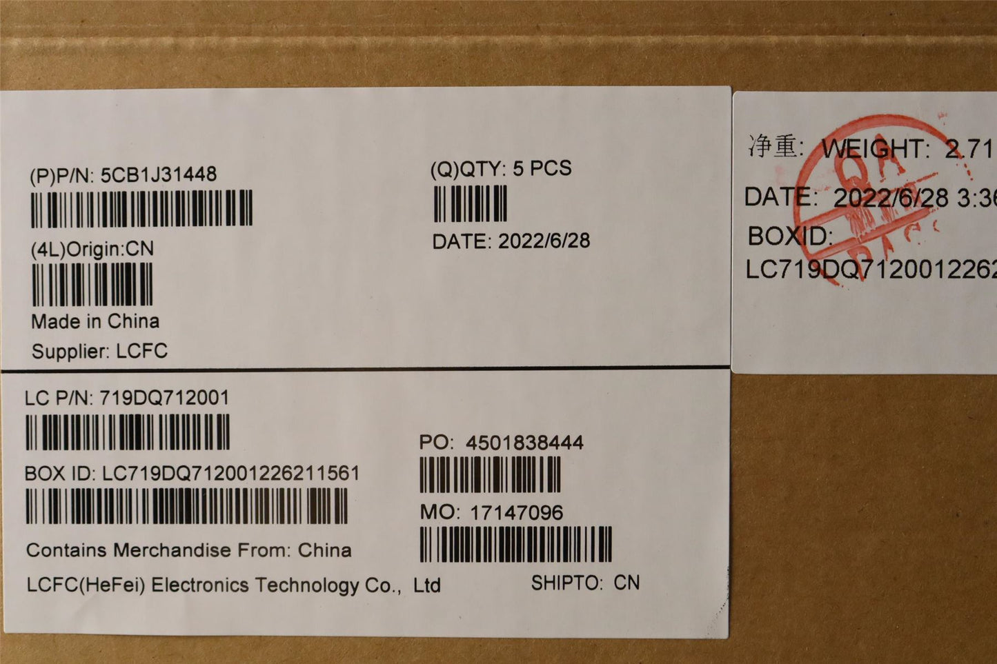 Lenovo LCD Cover L82TD Normal 5CB1J31448