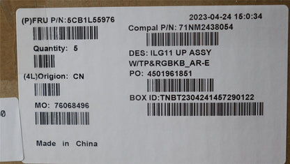 Lenovo LOQ 16IRH8 Palmrest Cover Touchpad Keyboard Arabic 5CB1L55976