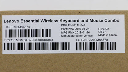 Lenovo ThinkStation P320 P330 P330 2nd Gen Wireless Keyboard Mouse Black 01AH842