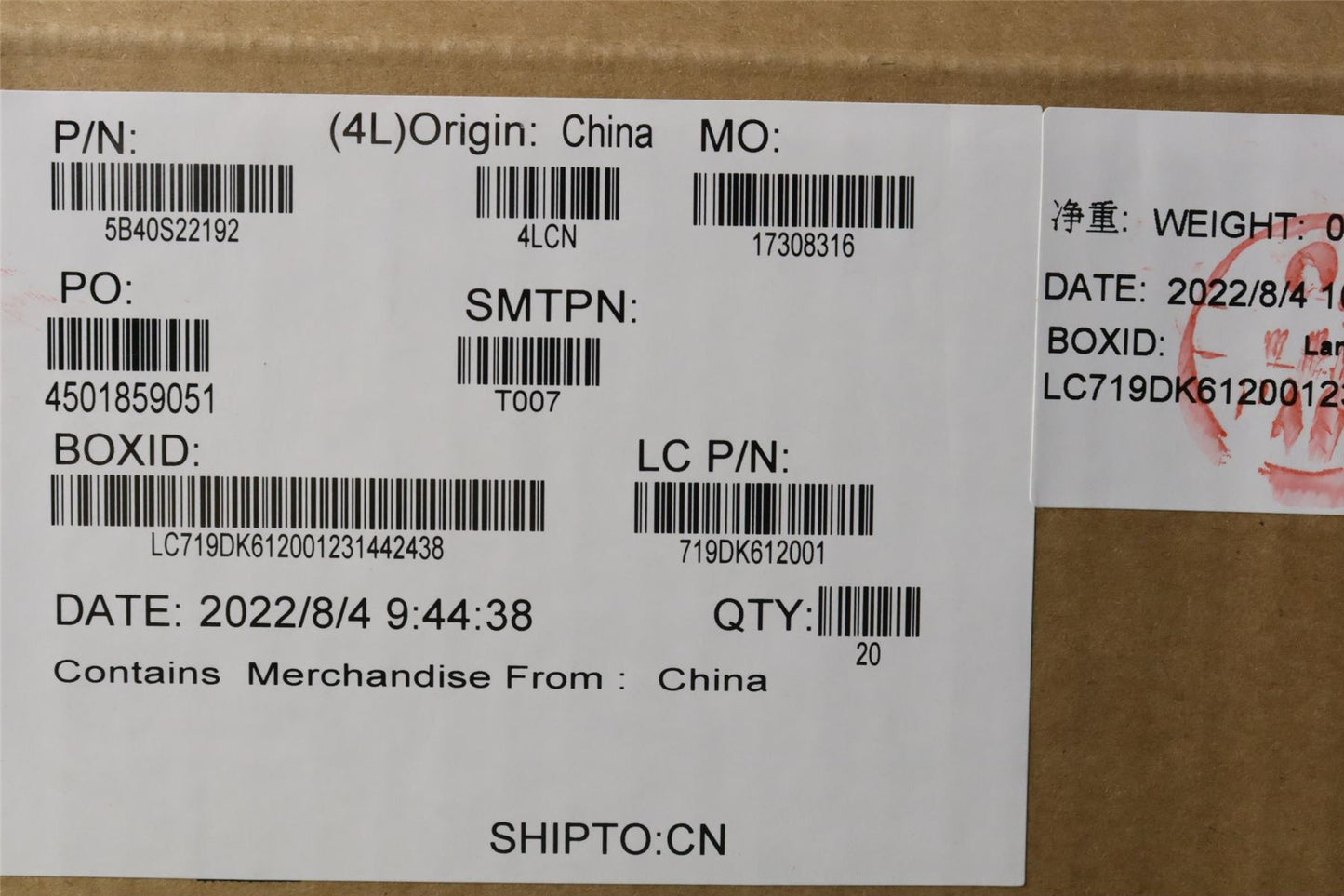 Lenovo Bracket L82U9 type c 5B40S22192