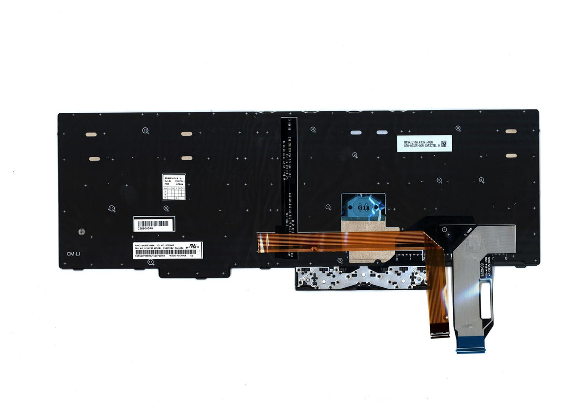 Lenovo ThinkPad E580 E590 Keyboard Spanish Silver Backlit 01YN750 01YN670