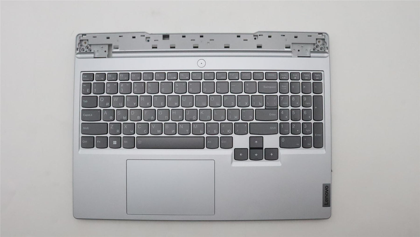Lenovo 5 15ARH7H Palmrest Cover Touchpad Keyboard Russian Cloud Grey 5CB1H68413