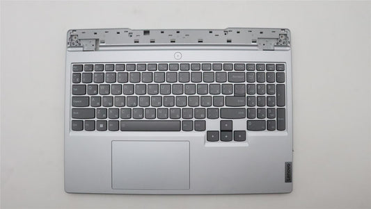 Lenovo 5 15ARH7H Palmrest Cover Touchpad Keyboard Russian Cloud Grey 5CB1H68413